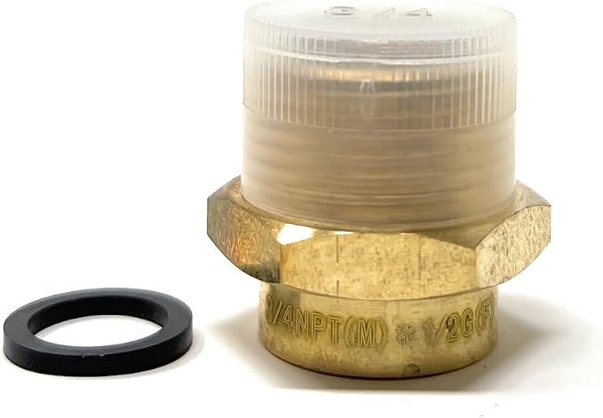 Cascada 1/2" G Thread Female to 3/4" NPT Male Adapter | Lead-Free Brass Pipe - Image 7