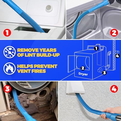 Holikme 42FT Dryer Vent Cleaner Kit 50Pcs - Image 3