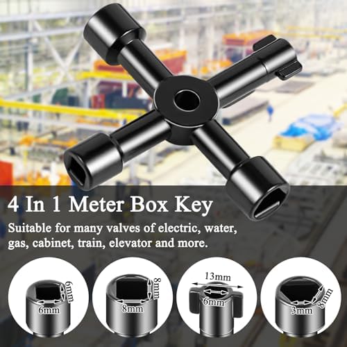 Ponpon Angle Stop Wrench Kit, Plumbing Tools, Angle-on Plumber Wrench - Image 4