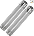 304 Stainless Steel Nipple Pipe Fitting 1" NPT X 1" NPT Male Thread Cast Pipe by Fitvell
