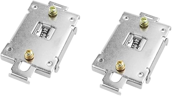 ZYAMY 2PCS Rail Mounting Bracket Metal 35mm DIN Electrical Rail Fixing Clip by Unknown