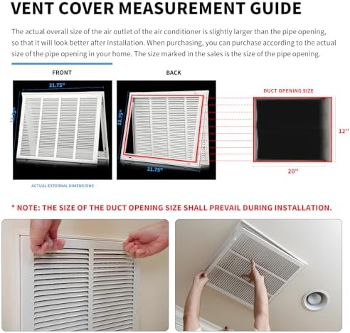 20×12 Return Air Grille Return Vent Cover - Image 6
