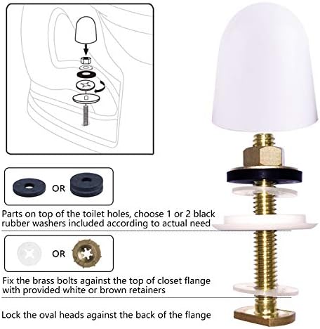 Toilet Bowl Wax Ring Kit with Flange Bolts, Fits 3 or 4 Inch Lines - Image 5