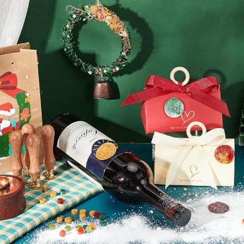 CRASPIRE Christmas Sealing Wax Stamp Christmas Tree Wax Stamp Xmas Socks - Image 5
