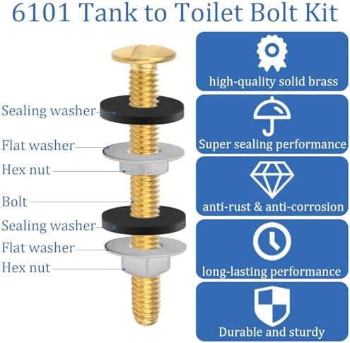 6101 Toilet Tank to Bowl Bolt Kits Replacement - Image 2
