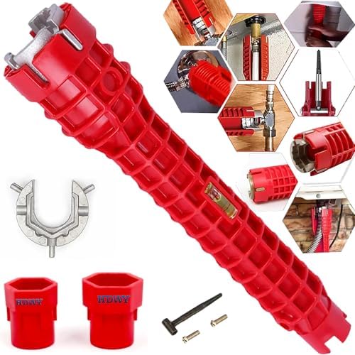 8 in 1 Multifunctional Sink Wrench, Faucet and Sink Installer Tool by HDWY