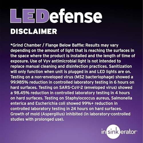 INSINKERATOR LEDefense Garbage Disposal Flange, FLG-SS-LED - Image 4