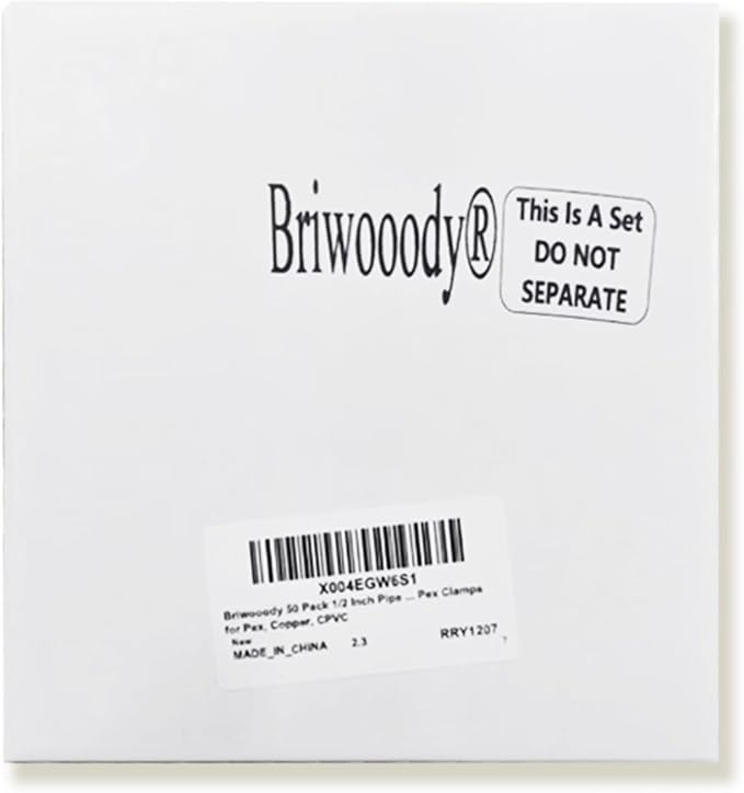 Briwooody 50 Pack 1/2 Inch Pipe Supports Suspension - Image 7