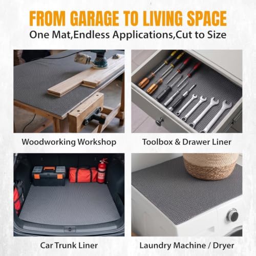 POWERTEC Non Slip Mat Anti Slip Mat, Heavy Duty Grip Mats, Workbench Pad - Image 3