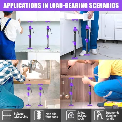 Quality Steel Cabinet Jacks for Installing Cabinets, 3rd Hand Support System - Image 4