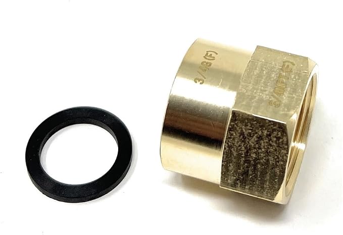 Cascada 3/4" G Thread Female to 3/4" NPT Thread Female Pipe Fitting Adapter - Image 2
