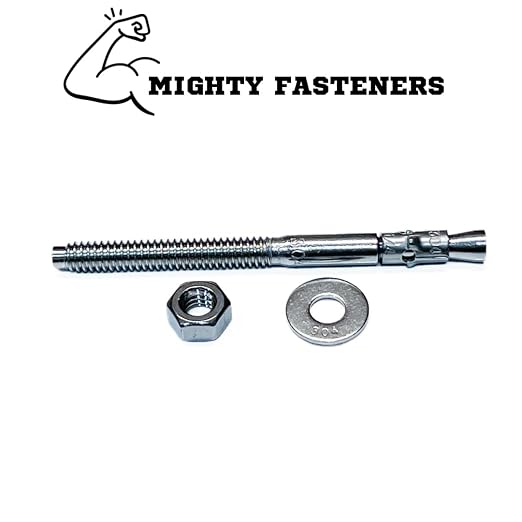 MIGHTY FASTENERS Zinc-Plated Steel Wedge Anchors, 1/2" X 5-1/2" - Image 5