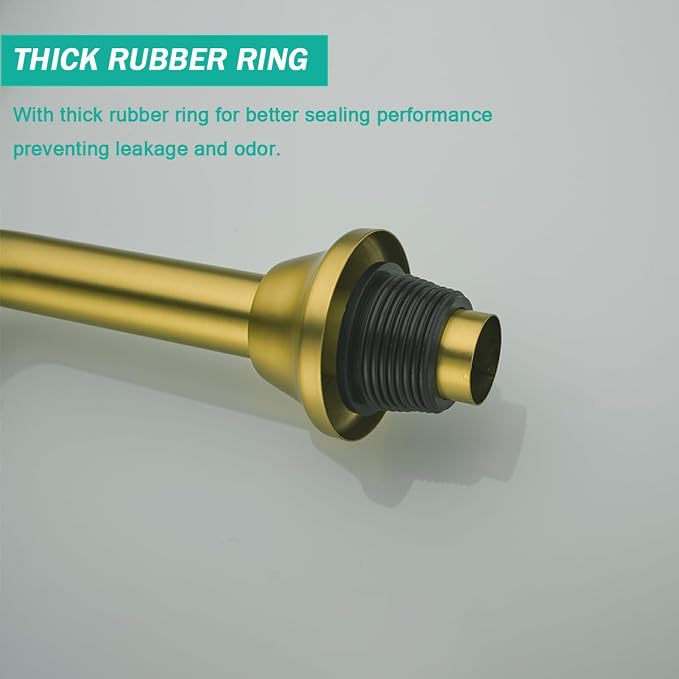 Brass P Trap U-Shape 1 1/4 inch Sink Drain Pipe - Image 5