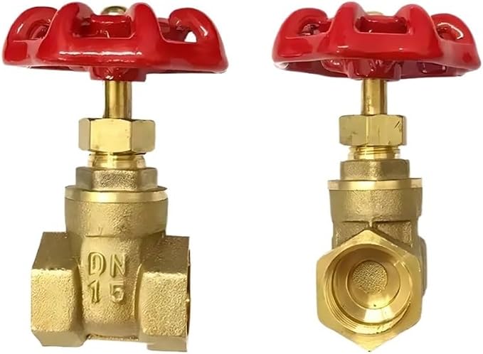 1/2inch Brass Manual Gate Valves Two Way Female Thread Gate Valve by Unknown