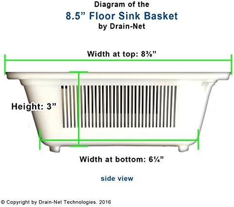 8.5" Floor Sink Basket, for Restaurant Floor Sink drains, Prevent Drain Clogs - Image 5