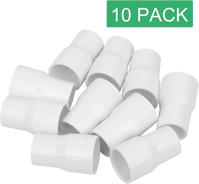 10Pack 1" x 3/4" PVC Increaser/Reducer Coupling Adapter Schedule 40 PVC Slip - Image 6
