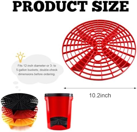 Yourkar 2 PCS Car Wash Bucket Inserts, Plastic Vehicle Wash Bucket Insert - Image 2