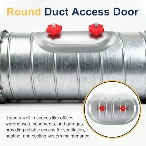 PATIKIL 16" Round Duct Access Door, Duct Maintenance Access Door Galvanized - Image 6