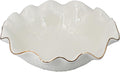 10" Large White Ruffle Lotus Design by ALIWINER