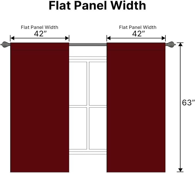 H.VERSAILTEX Christmas Blackout Curtains Thermal Insulated Window Treatment - Image 7