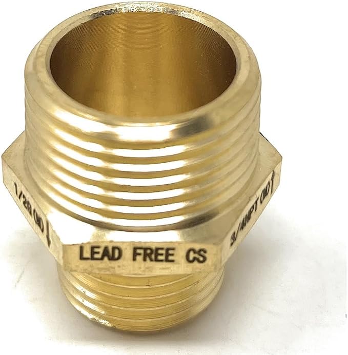 Cascada 1/2" G Thread Male to 3/4" NPT Thread Male | Pipe Fitting Adapter - Image 4