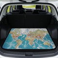 World Map Cargo Liner for SUV Sedan 29"x39" by Mintulipy
