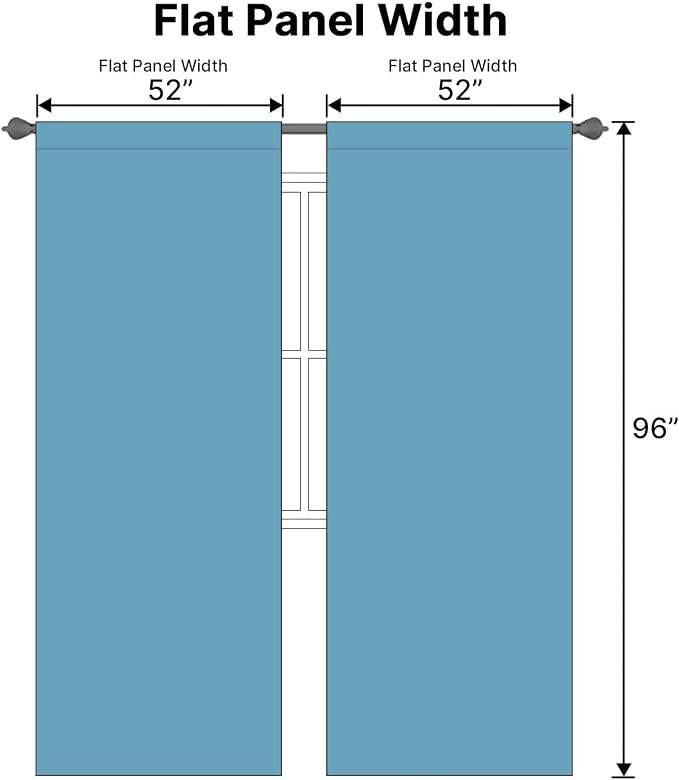 H.VERSAILTEX Blackout Curtains Thermal Insulated Window Treatment Panels Room - Image 7