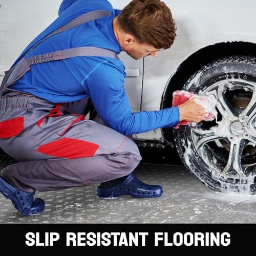 Bonnlo 7.5 X 20 FT Garage Floor Mat, Thickened Double Diamond Plate Garage - Image 6