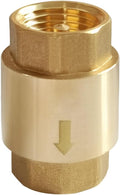 Uenede Brass 3/4 Inch NPT In-line Spring Check Valve by Uenede