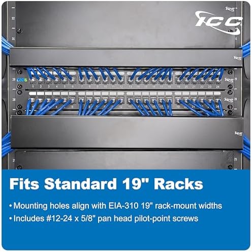 ICC 2U Ring Cable Manager Panel - Image 5