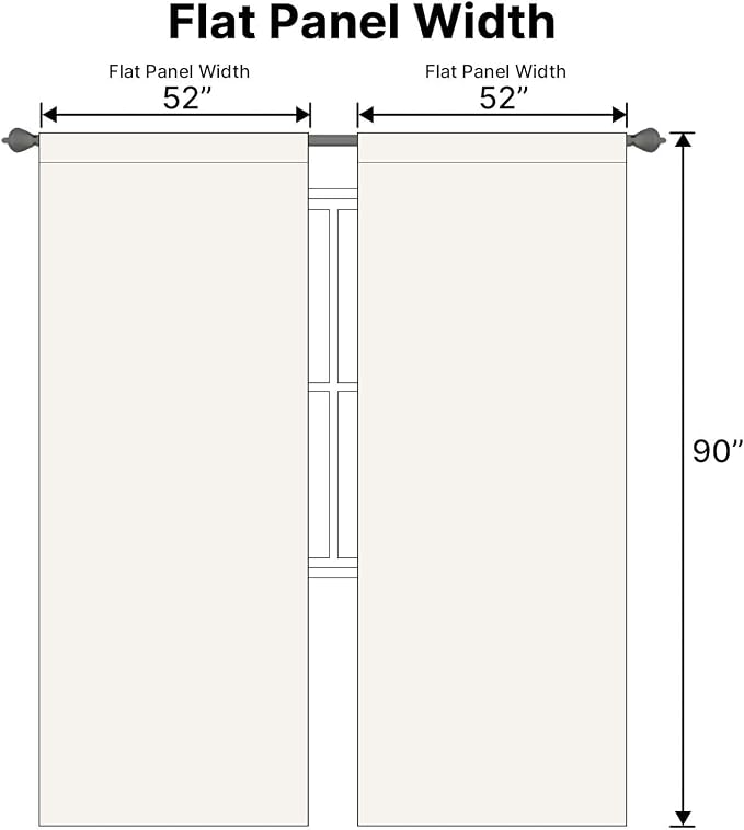 H.VERSAILTEX Back Tab Curtains 90 Inch Long - Image 6