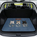 Funny Cat Print Heavy Duty Cargo Mat Racing Trunk Mat Universal Waterproof by Darisoco