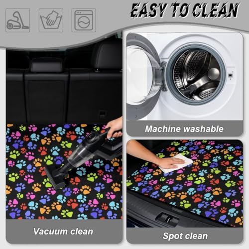 ELEQIN Trunk Mats for Cars SUV Sedan Truck Non Slip Backing Heavy Duty Cargo - Image 5