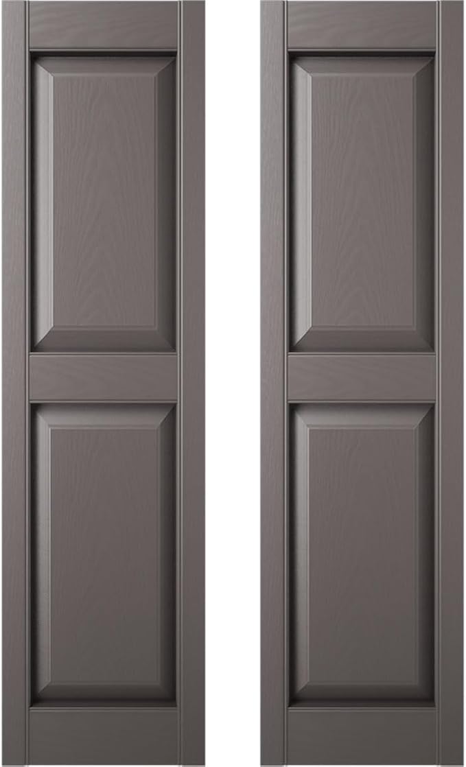 Ekena Millwork 14.75 in. W x 80 in. H Builders Edge, Standard Two Equal Panels by Builders+Edge