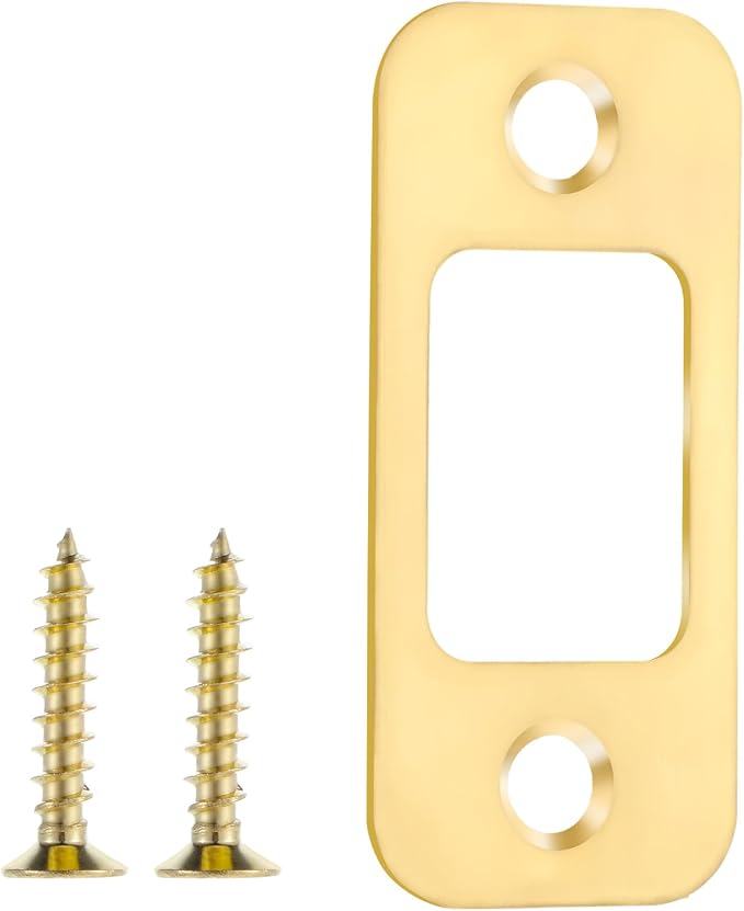 Deadbolt Strike Plate Backplate 1" x 2 1/4" Round Corner Round Corner Heavy Duty by Unknown