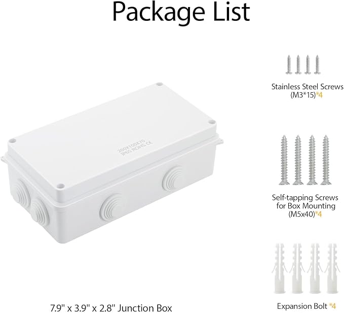 ABS Plastic Dustproof Waterproof IP65 Junction Box Universal Electrical Project - Image 8