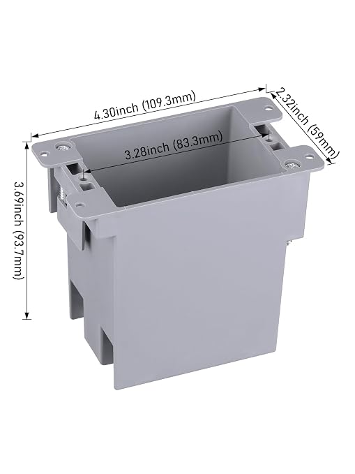 LEONLITE 12-Pack 20 Cubic Inch Single Gang Old Work Electrical Outlet Box | - Image 3