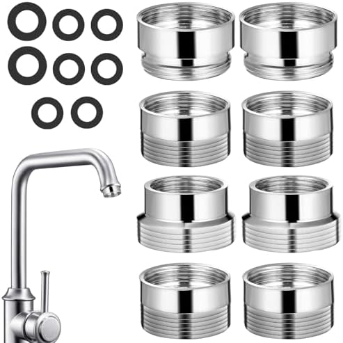 SEWACC 8 pcs Faucet Adapter Kit Water Filter Faucet Adapter Kitchen to Hose by SEWACC