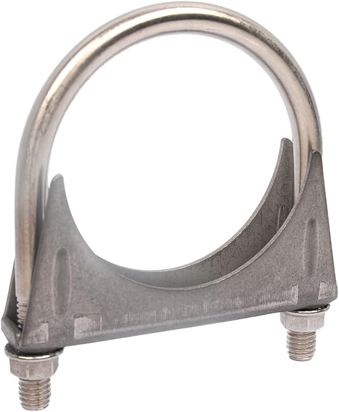 Heavy Duty 3.5" 3-1/2 Inch Exhaust U Bolt Clamp Stainless Steel | M10 Thick Rod by eLifecenter