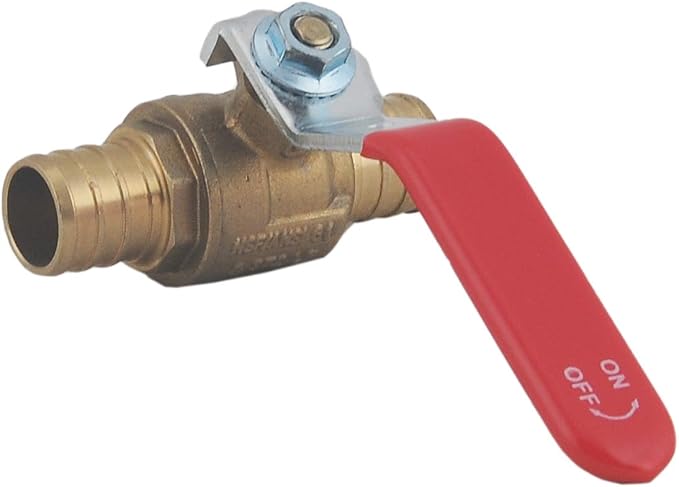 LD- 3/4" PEX Brass Ball Valve, LF Brass 3/4-in X 3/4-in PEX Shut off Ball Valve - Image 4