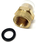 Cascada 3/8" G Thread Female to 3/8" NPT Thread Male Pipe Fitting Adapter by CascadaShowers