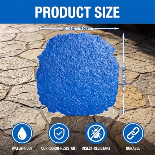 Gisafai 1 Pcs Concrete Stamp Mat, Seamless Slate Texture Skin - Image 2