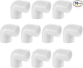 LESSO 10 Pack 3/4" 90 Degree PVC Elbow Fittings, 2-Way Angle Connectors | PVC by LESSO