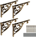 Khtumeware Ornate Decorative Shelf Brackets, 10 inch Big wall Mounted Shelving by khtumeware