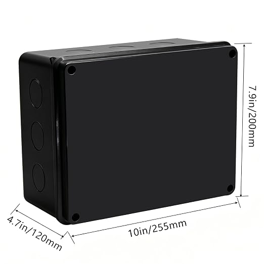Junction Box, Reserved Holes Electrical Boxes Waterproof IP65 ABS Plastic - Image 2