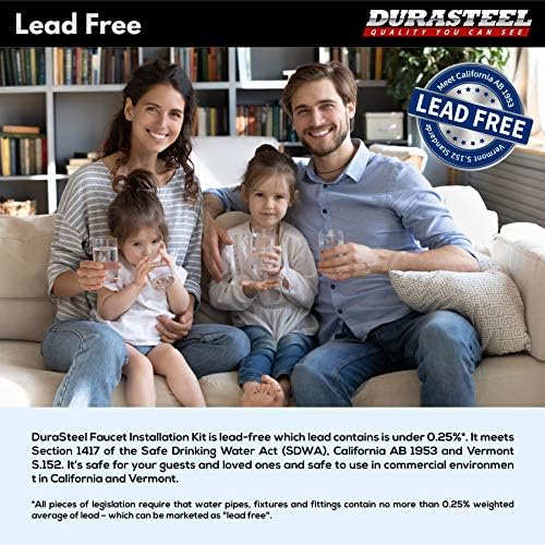 DuraSteel Wall Mount Faucet 90-Degree Elbow - Image 7