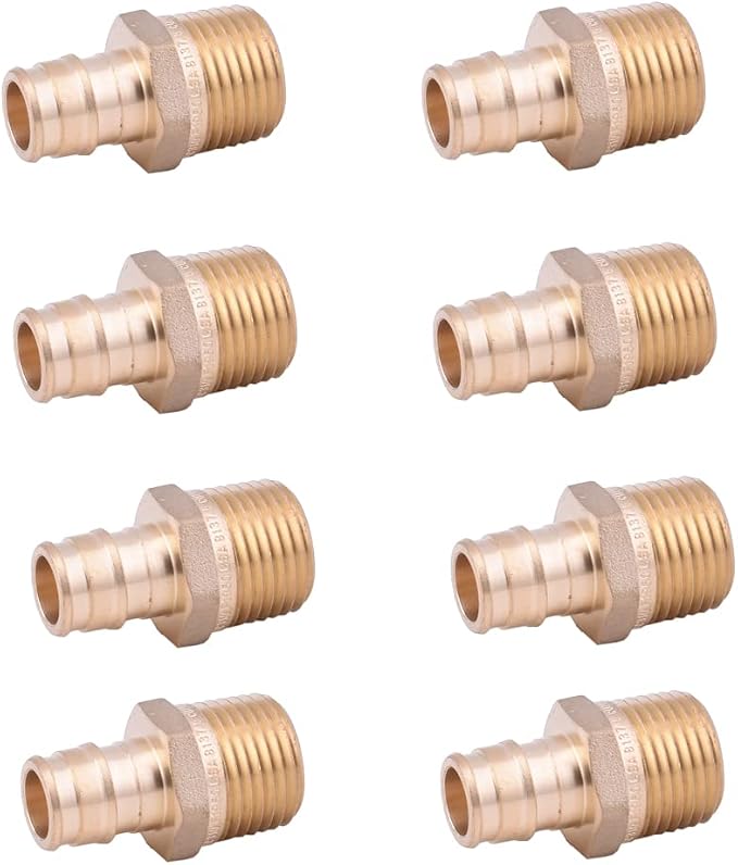 LD Valve-Pex A Fitting 1/2-in Propex X 1/2" MPT Brass Adapter by LDQualitymanufacturerforBrassValvesBrassfittings