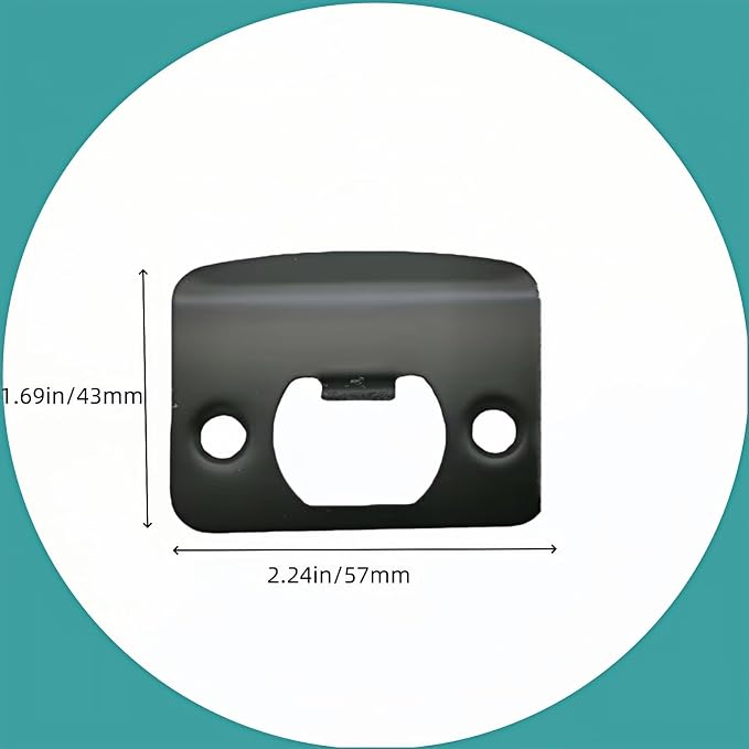 Door Strike Plates, Full Lip Round Corner Strike Plates, Door Reinforcement Kit - Image 2