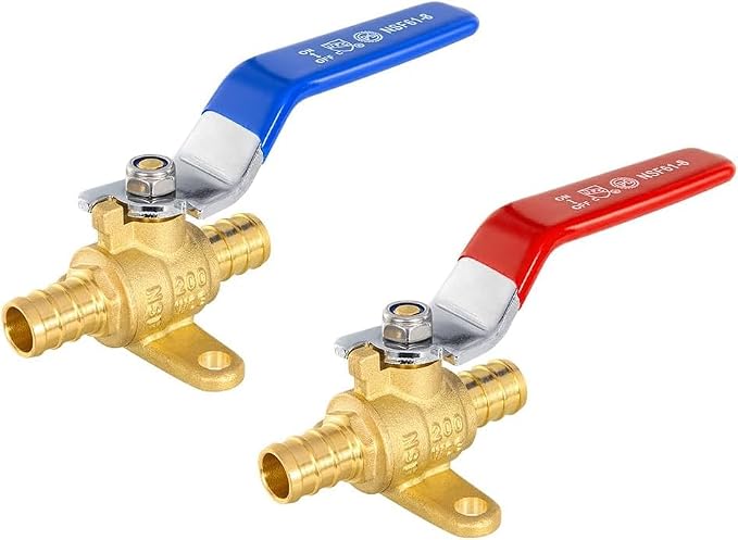 50-Pack EFIELD 1/2-inch Crimp Pex Brass Full Port Shut-off Ball Valve by EFIELDPEXTUBING