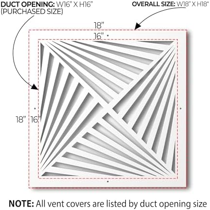 SABA Home Decor White Air Vent Cover - Image 2